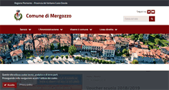 Desktop Screenshot of comune.mergozzo.vb.it