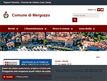 Tablet Screenshot of comune.mergozzo.vb.it